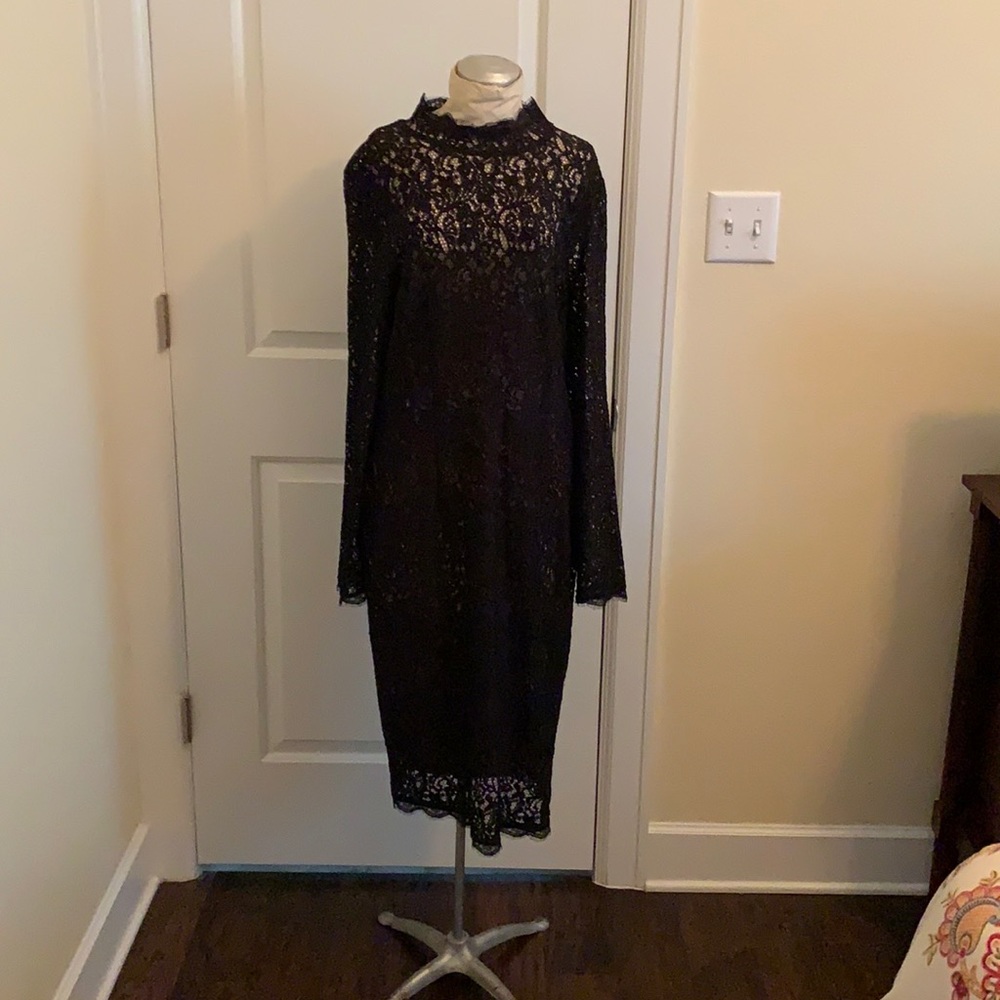 Black lace dress